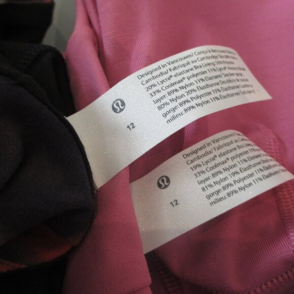 LOT OF 2 Lululemon Nulu Front-Darting Yoga Bra *Light Support - Size 12 - NWT - Picture 12 of 12